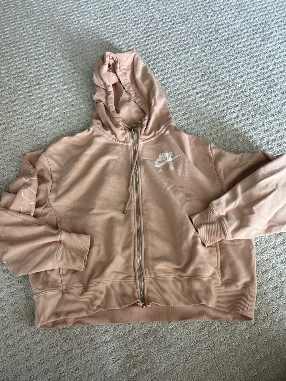 Nike Women’s Dusty Pink Full-Zip Hoodie Jacket